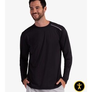 NEW BloqUV Mens XL Long Sleeve UV Sun Protection Athletic Shirt Black